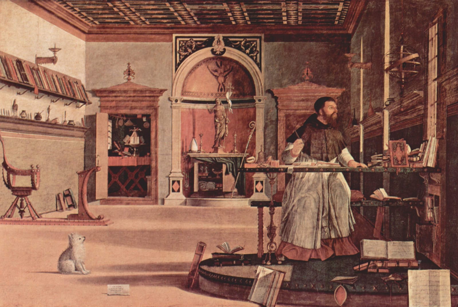 Vittore Carpaccio, The Vision of Saint Augustine, 1502 — Scuola di San Giorgio degli Schiavoni, Venice