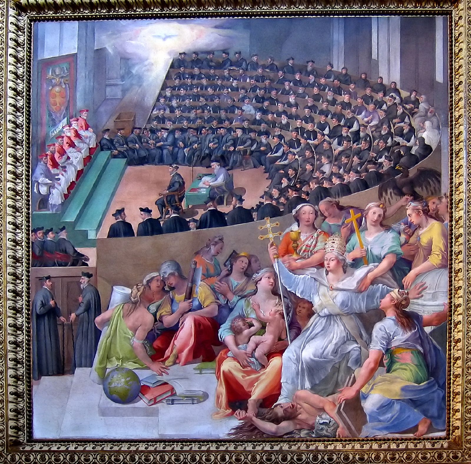 Pasquale Cati, The Council of Trent, 1588 — Santa Maria in Trastevere, Rome
