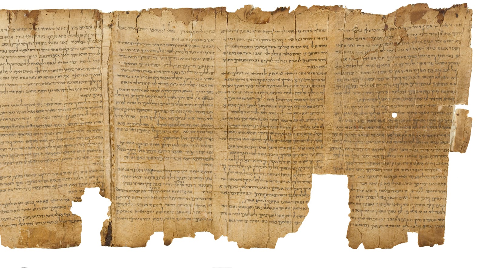 The Great Isaiah Scroll (1QIsaᵃ), from Qumran — Shrine of the Book, Jerusalem